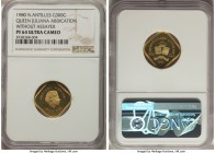 Juliana gold Proof Pattern "Queen's Abdication" 300 Gulden 1980 PR64 Ultra Cameo NGC, Utrecht mint, KM29.2. Pattern issue without cockerel to the left...