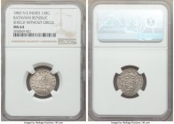 Dutch Colony. Batavian Republic 1/8 Gulden 1802 MS64 NGC, Enkhuizen mint, KM80, Scholten-495b var (without border on reverse). Variety without inner b...