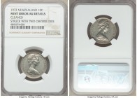 Elizabeth II Mint Error - Struck with Two Obverse Dies 10 Cents 1972 AU Details (Cleaned) NGC, cf. KM41.1 (for type). Just the second example of this ...