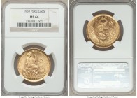 Republic gold 50 Soles 1959 MS66 NGC, Lima mint, KM230. AGW 0.6772 oz.

HID09801242017