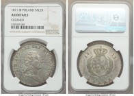 Friedrich August I Taler 1811-IB AU Details (Cleaned) NGC, Warsaw mint, KM-C87. An elusive Polish taler of this famous monarch, the noted cleaning app...
