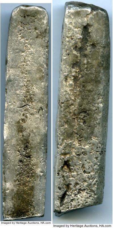 Novgorod cut silver "Bar-Shaped" 1/2 Grivna ND (c. 13th-14th Century) XF, cf. Pe...