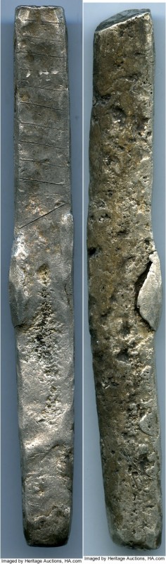 Novgorod silver "Bar-Shaped" Grivna ND (c. 13th-14th Century) XF, Petrov-132, Sp...