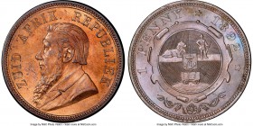 Republic Penny 1892 MS65 Red and Brown NGC, KM2. Fully mint red on the obverse while the reverse contains a rich coffee brown color. 

HID09801242017