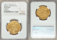 Ferdinand & Isabella (1474-1516) gold 2 Excelentes ND (1476-1516)-S AU Details (Cleaned) NGC, Seville mint, Fr-129, Cay-2926. 6.90 gm.

HID09801242017