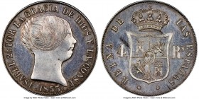 Isabel II 4 Reales 1853 MS64 Prooflike NGC, Barcelona mint, KM600.3.

HID09801242017