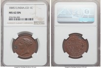 British Colony. Victoria Cent 1845 MS62 Brown NGC, KM3.

HID09801242017