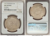 Republic 5 Bolivares 1912 UNC Details (Stained) NGC, KM-Y24.2.

HID09801242017