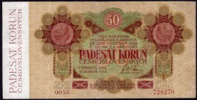 Czechoslovakia 50 Korun 1919 
P# 10a; # 728270