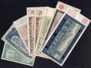 Bohemia & Moravia & Czechoslovakia Lot of 8 Banknotes 1940 - 1949
Different Denominations, Dates & Conditions