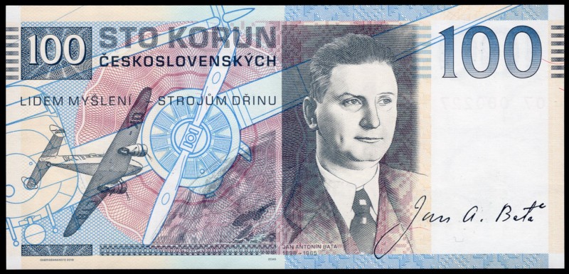 Czech Republic 100 Korun 2019 Specimen "Jan Antonín Baťa"
Fantasy Banknote; Lim...