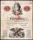 Austria 5 Gulden 1859
P# A88; F/VF