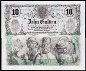 Austria 10 Gulden 1863
P# A89; VF