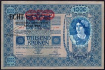 Austria 1000 Kronen 1919 (ND)
P# 58; UNC-