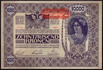 Austria 10000 Kronen 1919 (ND)
P# 65; UNC-