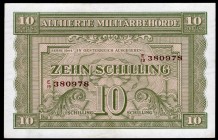 Austria 10 Schilling 1944
P# 106; Brown Series #; UNC