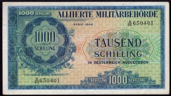 Austria 1000 Schilling 1944
P# 111; AUNC