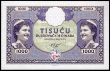 Croatia Ragusa 1000 Dinara 2019 
Fantasy Banknote; Limited Edition; Ragusa / Dubrovnik; Made by Matej Gábriš; BUNC