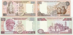 Cyprus Lot of 2 Banknotes 1997
P# 57 58