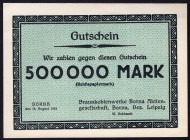 Germany 500000 Mark 1923 
UNC; Leipzig
