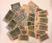 Germany Unsearched Lot of 39 Banknotes 1923 
Different Denominations, Types & Conditions