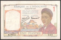 French Indochina 1 Piastre 1949 
P# 54e