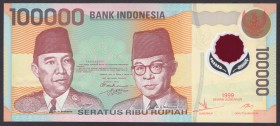 Indonesia 100000 Rupiah 1999 
P# 140; № AMI 828112; UNC; Polymer
