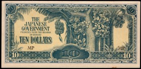 Malaya 10 Dollars 1942 -1944
P# M7c; aUNC; Japan Occupation