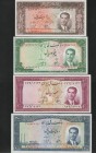 Iran Lot of 4 Banknotes 1951
P# 55 - 58