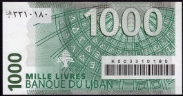 Lebanon 1000 Livres 2008 
P# 84b*; № K 003310180; UNC