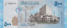 Syria 500 Pounds 2013
Fancy number # 7438777; UNC