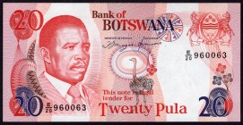 Botswana 20 Pula 1992 RARE!
P# 13; UNC; RARE!