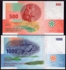 Comoros 500 & 1000 Francs 2005 -2006
P# 15, 16; UNC; Set 2 PCS