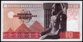 Egypt 10 Pounds 1975 
P# 46; UNC