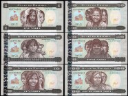 Eritrea 1, 5, 10, 20, 50 & 100 Nakfa 1997 Full Set
P# 1, 2, 3, 4, 5, 6; UNC; Set 6 PCS