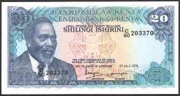 Kenya 20 Shillings 1978 
P# 17; № C/60 203370; "Lions"; UNC