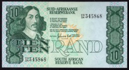 South Africa 10 Rand 1978 -1993
P# 120; UNC; Sign. Gerhard de Kock