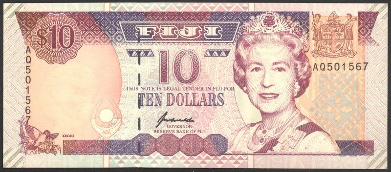 Fiji 10 Dollars 1996 
P# 98a; UNC