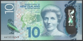 New Zealand 10 Dollars 2015 Serie AA
P# 192; UNC; Polymer; "Kate Sheppard"