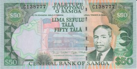 Samoa 50 Tala 1990 (ND)
P# 29; Fancy number 138777; UNC