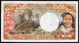 Tahiti 1000 Francs 1985 
P# 27d; № O.6 13888055; UNC