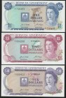 Bermuda Lot of 3 Banknotes 1970
P# 23a 24a 25a