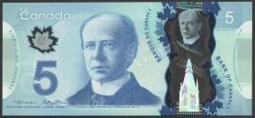 Canada 5 Dollars 2013 
P# 106; № HCG 5583000; UNC; Polymer