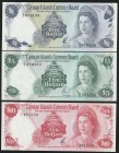 Cayman Islands Lot of 3 Banknotes 1972
P# 1 - 3