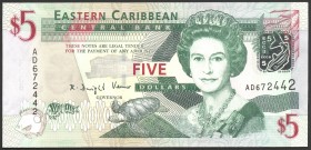 East Caribbean States 5 Dollars 2008 
P# 47; UNC