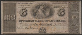 United States 100 Dollars 1800s New Orleans
Citizens Bank of Louisiana