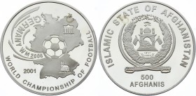 Afghanistan 500 Afghanis 2001 
KM# 1043; Silver Proof; 2006 FIFA World Cup