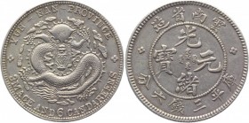 China - Yunnan 50 Cents 1908 
Y# 253; Silver 13,3g.
