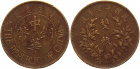 China 20 Cash 1924 
Y# 312; Copper 10,4g.; Rare