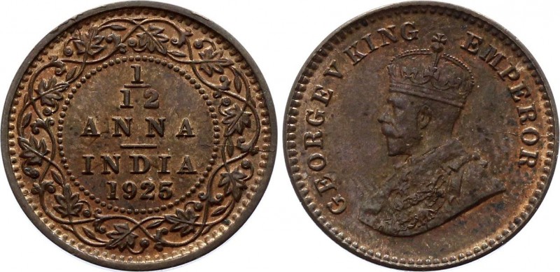 British India 1/12 Anna 1925 
KM# 509; Bronze; UNC